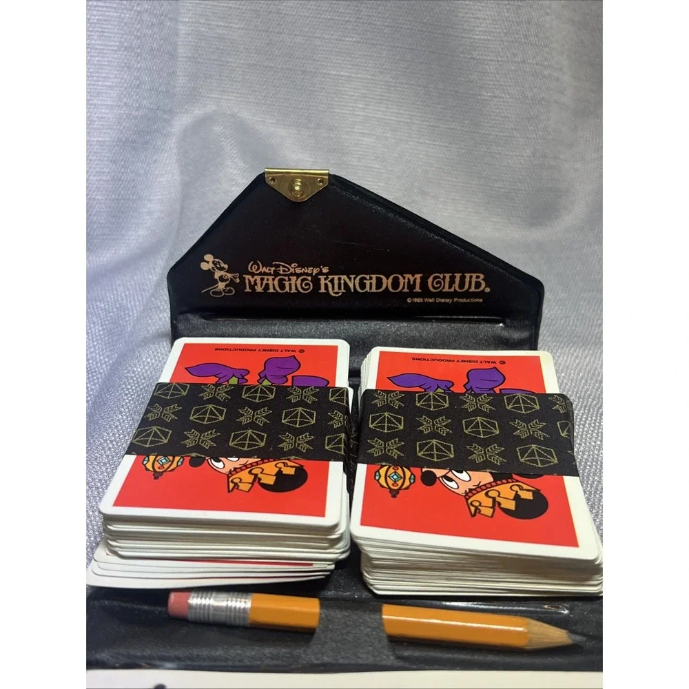 Disney Magic Kingdom‎ Club 1985 Cards Mickey Mouse 2 Complete Card Sets Vintage